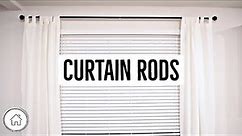 DIY How to hang curtain rods - EASY project!!