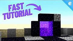 How to Make a NETHER PORTAL with LAVA & WATER