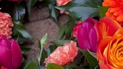Beautiful vibrant wreath #funeralflowers #flowershopmansfield #supportlocal #floristnotts | Blooming Wonderful Mansfield
