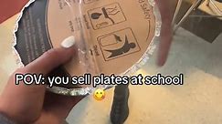 #hustle | selling plates at school