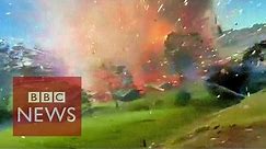 Incredible: Fireworks factory explosion caught on camera in Colombia