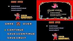 Super Mario All-Stars - Game Over Compilation (SNES)