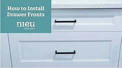 Kitchen Remodel - How to Install Cabinet Drawer Fronts