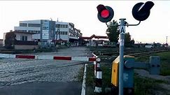 Two railroad crossings in Riga, Eksporta iela & Andrejostas iela crossroads, August 2018