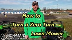 How to Turn a zero turn mower without causing turf Damage