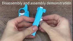 1911 3D Printed Small Pistol Toys, Stress Relief Pistol Toys for Adults, Suitable for Relieving ADHD, Anxiety, Suitable Toys for Adults and Kids Best Gift for Friends(Blue*WVhite)