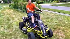 Putting The New Battery In Our 100AH RYOBI Riding Lawnmower To The Test!