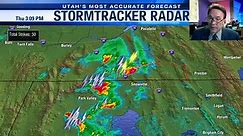 Severe Weather, with Tornado Warnings over Southern Idaho and storms heading towards the Wasatch Front.