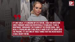 Katie Piper has eye sewn shut to avoid losing it completely