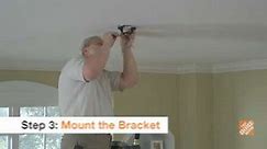 How to Install a Ceiling Fan: Step 3 - Mounting Bracket