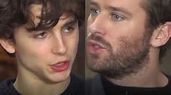 Timothée Chalamet and Armie Hammer give details about their intimate scene