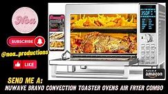 Nuwave Bravo Convection Toaster Ovens Air Fryer Large Capacity For A Whole Chicken and 13" Pizza