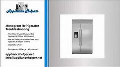 Monogram Refrigerator Troubleshooting