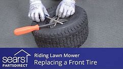 Replacing a Front Tire on a Riding Lawn Mower