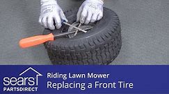 Replacing a Front Tire on a Riding Lawn Mower