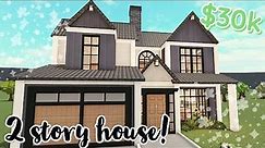 30k Bloxburg House Build: 2 Story Tutorial *WITH VOICE*