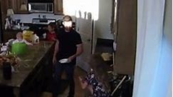 Dad Strength and Reflexes Save Daughter Falling From Countertop