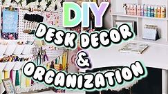 DIY DESK DECOR & ORGANIZATION IDEAS! | BLOOM DAILY PLANNERS REVIEW!