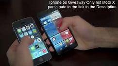 Iphone 5s Comparison with Moto x and 5s Giveaway - video Dailymotion