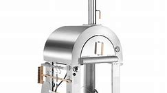 Empava Outdoor Propane Gas Oven Pizza Maker with Thermometer - Wheels - Bed Bath & Beyond - 36028605