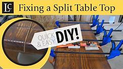 Fixing a Cracked or Split Table Top (Easy DIY)