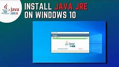 How to Install Java JRE on Windows 10