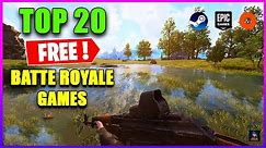 TOP 20 *FREE* BATTLE ROYALE Games that you can play Right Now!🔥(Early 2022)