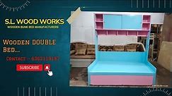 NEW WOODEN DOUBLE BED WITH STORAGE AVALAIBLE DOUBLE BED