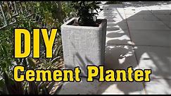 Simple Styrofoam Cement Planter DIY Tutorial