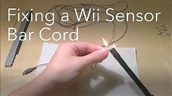 Can I fix a wii sensor bar with a broken cord?