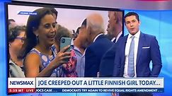Joe Biden Nibbles Child’s Dress in Bizarre Encounter in Finland