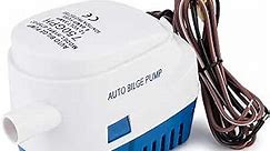 Automatic Submersible small Boat Bilge Pump 12v 750gph Auto with Float Switch 3/4 inch (19mm) Outlet Dia, bilge pumps for boats