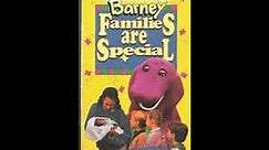 Barney: Families are Special 1995 VHS