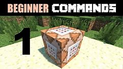 Beginner Command Block Tutorial Part 1 - How to Get and Use a Command Block