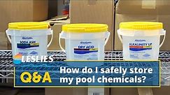 Q&A: How Do I Safely Store My Pool Chemicals? | Leslie's