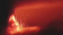 Mount Etna Eruption Lights Up The Italian Sky