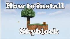 How to Install Minecraft Skyblock (1.19)