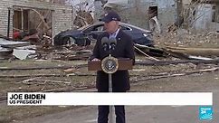 Biden consoles survivors in visit to tornado-ravaged area of Kentucky • FRANCE 24 English