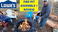 LOWE'S BigHorn Ranch Fire Pit - Assemble, Test + Review - Dad + Daughter Project