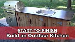 How to Build an Outdoor Kitchen: Start to Finish!