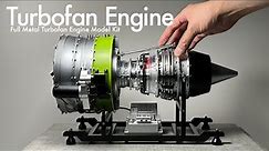 Building a Turbofan Engine Model Kit - Full Metal Turbofan Engine Aircraft Jet Engine Model