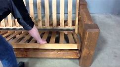 Viking Log Furniture: Barnwood Futon Assembly