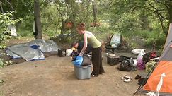 Tent city residents lose their homes