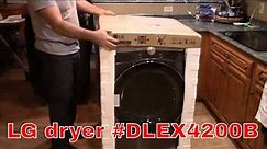 LG dryer install. Part # DLEX4200B