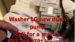 washer LG it’s doesn’t drain . New drain pump
