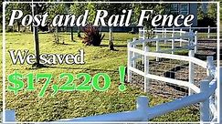 DIY Post and Rail Fence