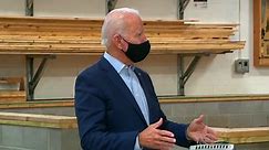 Democratic presidential nominee Joe Biden tours training center near Duluth, Minn.