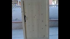 MY FIRST 6 FOOT WOOD GATE WITH HANDLE