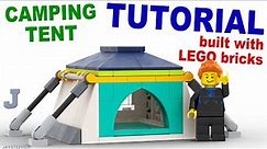 Tutorial On How To Make A Camping Tent Scaled For LEGO Minifigures