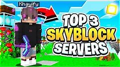 TOP 3 SKYBLOCK SERVERS *2023 EDITION* | Best Minecraft Skyblock | 1.8/1.20/ SERVER